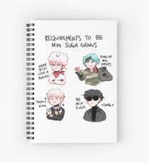 BTS: HOW TO BE MIN SUGA Spiral Notebook