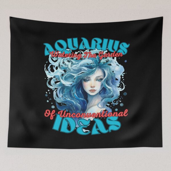 Item preview, Aquarius: Watering The Garden Of Unconventional Ideas. aquarius constellation designed and sold by ZodiacWonders.