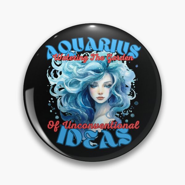 Item preview, Aquarius: Watering The Garden Of Unconventional Ideas. aquarius horoscope designed and sold by ZodiacWonders.