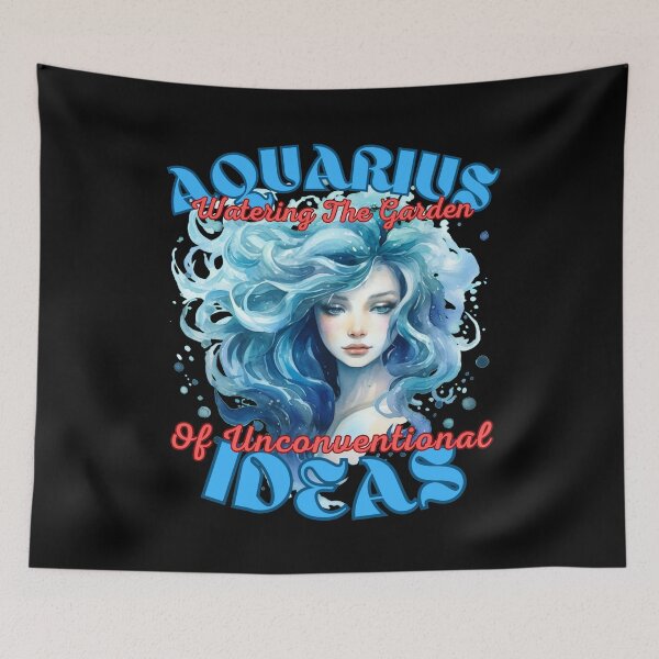 Item preview, Aquarius: Watering The Garden Of Unconventional Ideas. aquarius horoscope designed and sold by ZodiacWonders.
