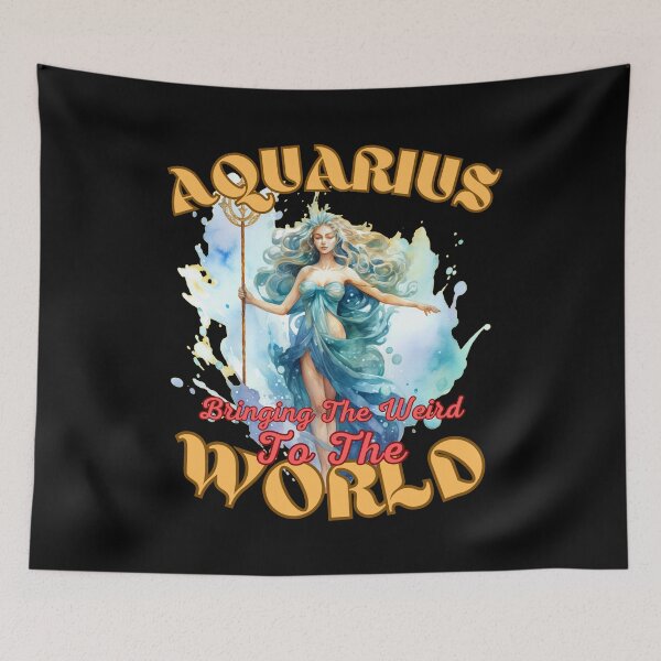 Item preview, Aquarius: Bringing The Weird To The World. aquarius january designed and sold by ZodiacWonders.