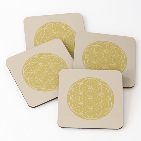 Item preview, Flower of Life Linocut - Saffron + Dove designed and sold by Irene Estelle.