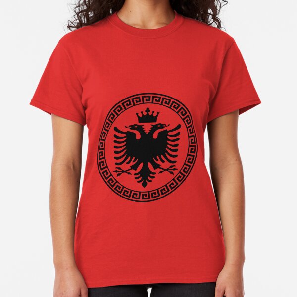 Ladies T-Shirt KEEP CALM /& Support ALBANIA Football Womens