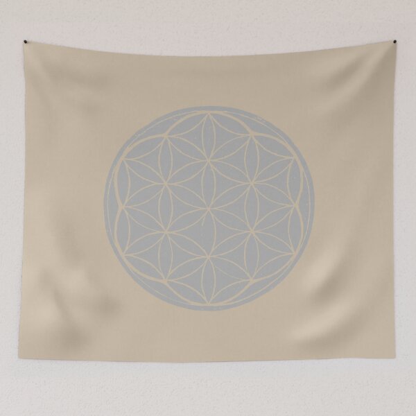 Artikelvorschau, Flower of Life Linocut - Fog + Dove entworfen und verkauft von Irene Estelle.