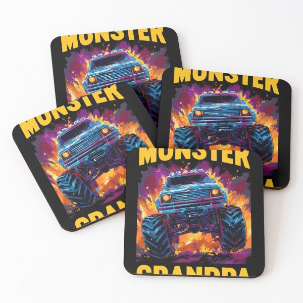 Item preview, Monster Truck Grandpa - Monster Grandad - Retro Vintage designed and sold by farhanhafeez.