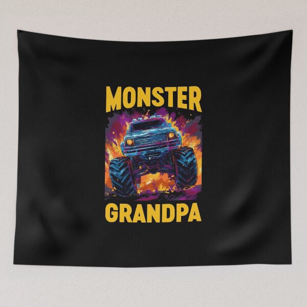 Item preview, Monster Truck Grandpa - Monster Grandad - Retro Vintage designed and sold by farhanhafeez.
