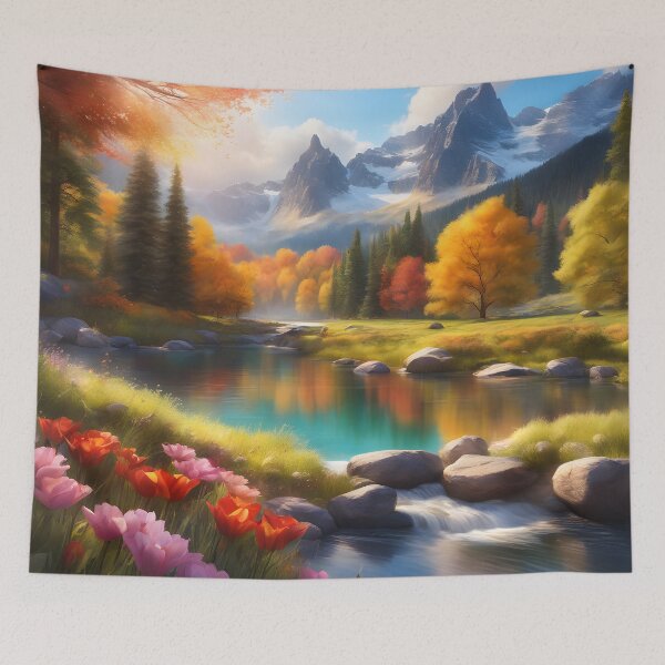 Item preview, Beautiful Autumn Mountain View designed and sold by Tau Tia L Douglass.