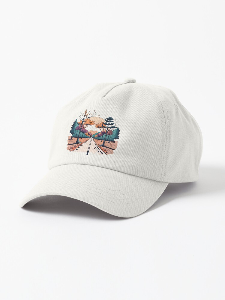 Thumbnail 1 of 7, Cap, Autumn Forest Minimalistic Drawing designed and sold by Patricks-Art.