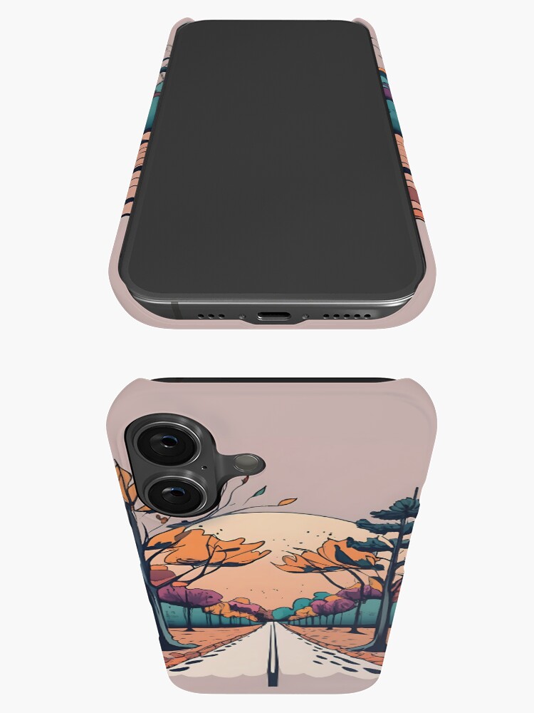 Thumbnail 3 of 4, iPhone Case, Autumn Forest Minimalistic Drawing designed and sold by Patricks-Art.