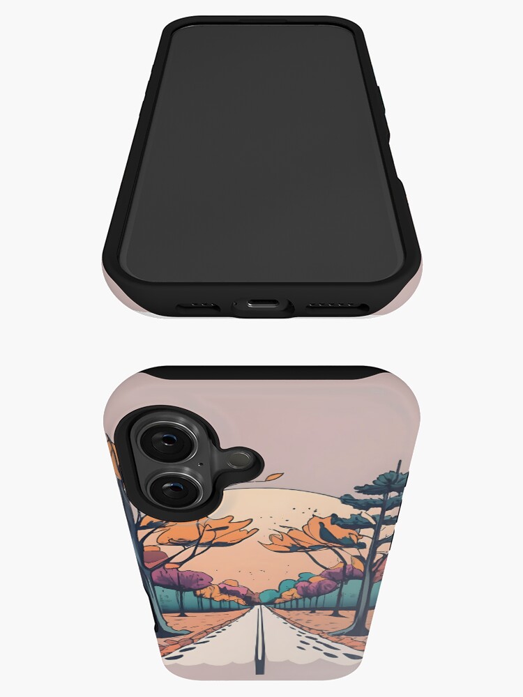 Thumbnail 3 of 4, iPhone Case, Autumn Forest Minimalistic Drawing designed and sold by Patricks-Art.