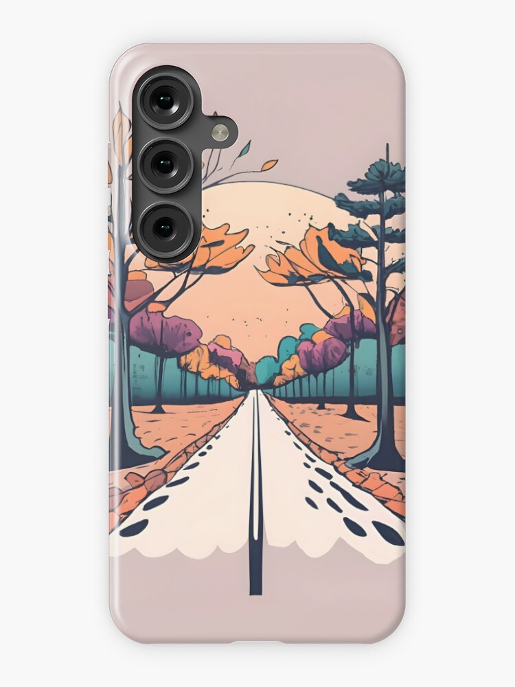 Thumbnail 1 of 4, Samsung Galaxy Phone Case, Autumn Forest Minimalistic Drawing designed and sold by Patricks-Art.