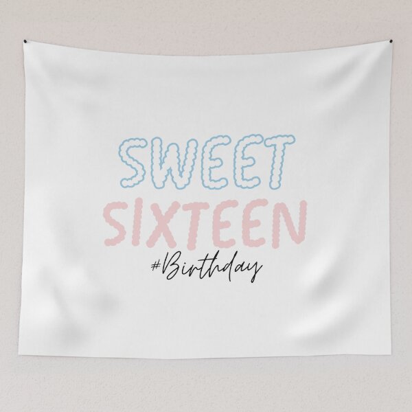 Item preview,  Sweet 16 Birthday squad Girl party cute pink blue pastel girly designed and sold by TNwandesignart.