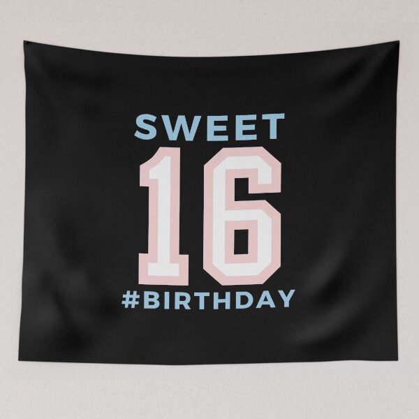 Item preview, Sweet 16 Birthday squad Girl party cute pink blue pastel girly designed and sold by TNwandesignart.