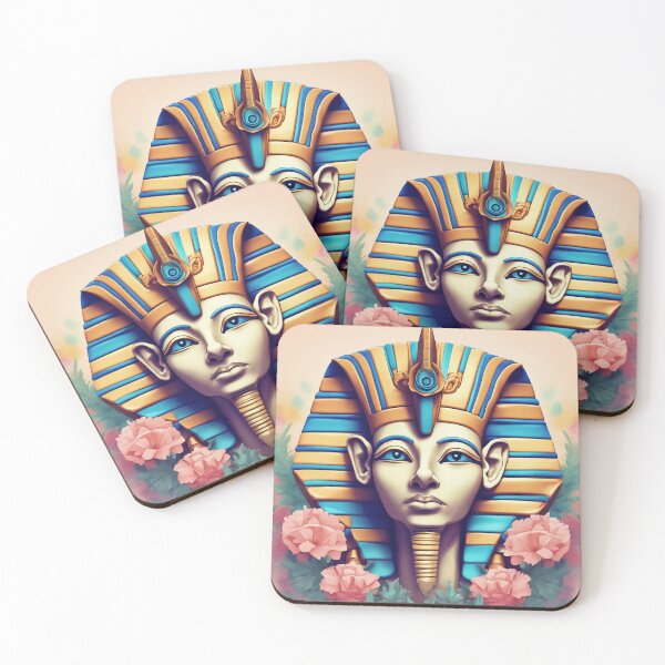 Item preview, pharaoh's face with flowers designed and sold by Enga6.