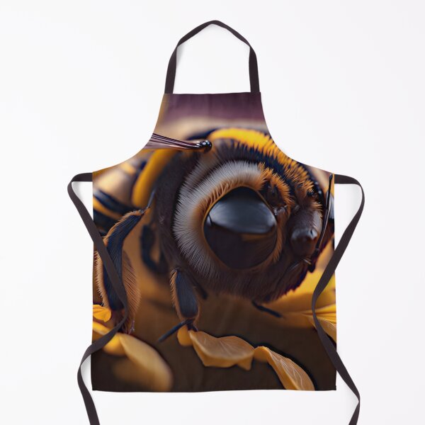 Item preview, "Bee-Zing Beauty: Realistic Macro Artwork with Bokeh Background" designed and sold by Best-Art-32.