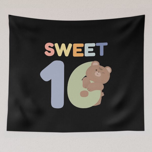 Item preview, Sweet 16 Birthday squad Girl party cute pink teddy bear girly designed and sold by TNwandesignart.