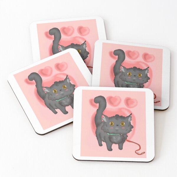 Item preview, cute black cat designed and sold by somishii.