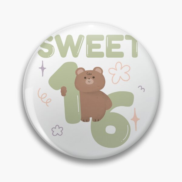 Item preview, Sweet 16 Birthday squad Girl party cute pink teddy bear girly designed and sold by TNwandesignart.