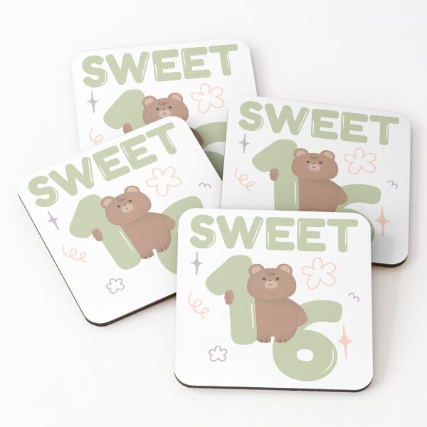 Item preview, Sweet 16 Birthday squad Girl party cute pink teddy bear girly designed and sold by TNwandesignart.