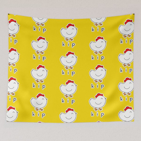 Item preview, Kip geel designed and sold by Krissys-Art.
