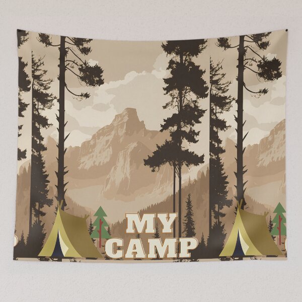 Item preview, camping designed and sold by Arty Art.