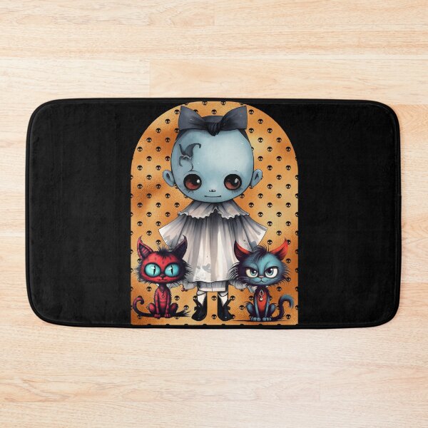 Item preview, Blue ghost and 2 kitties, 1 designed and sold by FlossOrFi.