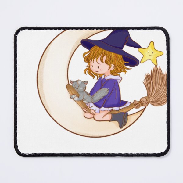 Item preview, Cute Witch and cat moon designed and sold by somishii.