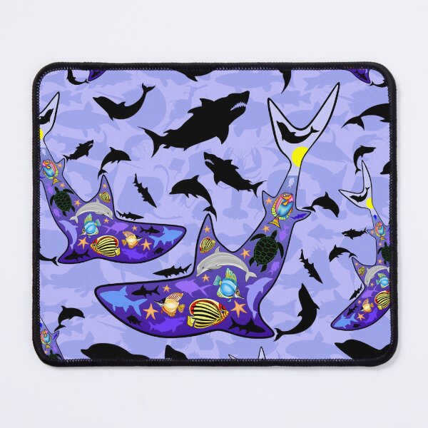 Item preview, Shark MarineLife Scenery Patterned designed and sold by BluedarkArt.