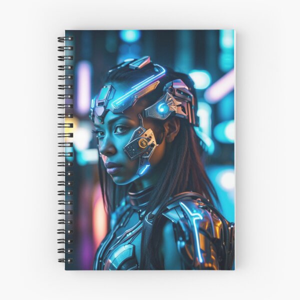 Item preview, cyborg girl  designed and sold by AiArtCreations1.