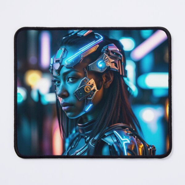 Item preview, cyborg girl  designed and sold by AiArtCreations1.