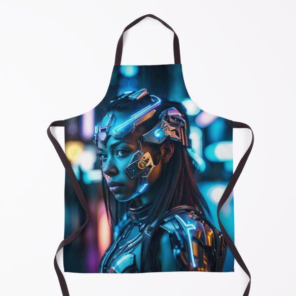 Item preview, cyborg girl  designed and sold by AiArtCreations1.