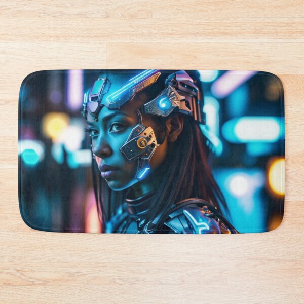 Item preview, cyborg girl  designed and sold by AiArtCreations1.