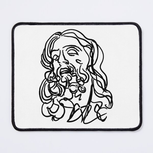 Item preview, Jesus Christ line art t-shirt | Jesus Christ line art poster by kartick dutta designed and sold by KARTICK DUTTA.