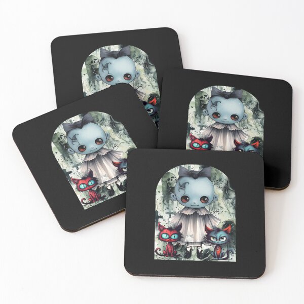 Item preview, Blue ghost and 2 kitties, 3 designed and sold by FlossOrFi.