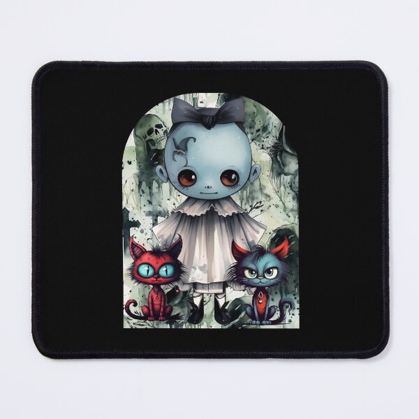 Item preview, Blue ghost and 2 kitties, 3 designed and sold by FlossOrFi.