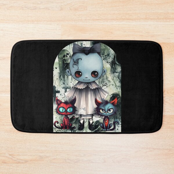 Item preview, Blue ghost and 2 kitties, 3 designed and sold by FlossOrFi.