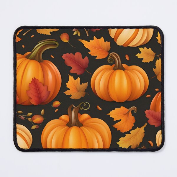 Item preview, A pumpkin pattern in orange tones for autumn designed and sold by depthsofthemind.