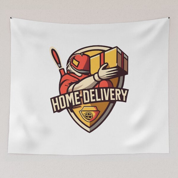 Item preview, home delivery t shirt designed and sold by ArtistriWear.
