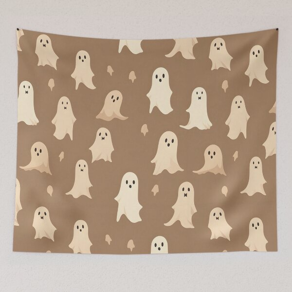Item preview, Halloween ghost seamless background designed and sold by Witchanun Komutthong.