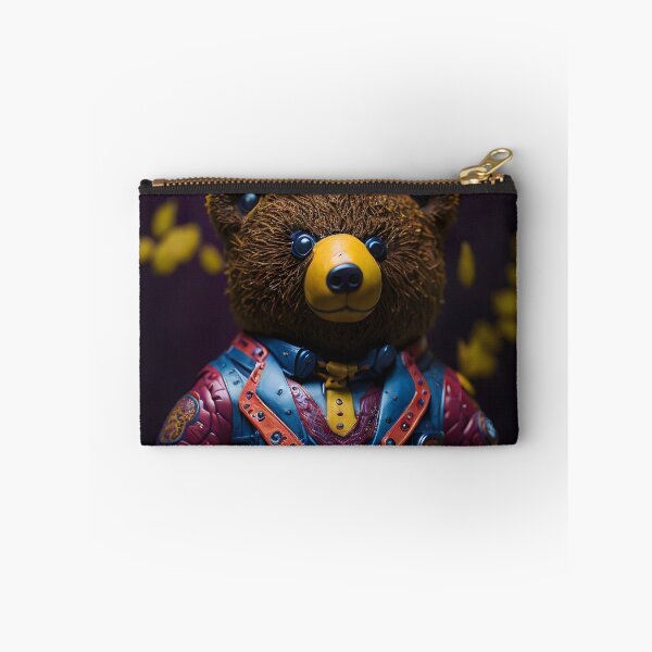 Item preview, "Bursting with Color: A Vibrant Full-Body Portrait of a Toy Bear" designed and sold by Best-Art-32.