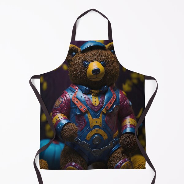 Item preview, "Bursting with Color: A Vibrant Full-Body Portrait of a Toy Bear" designed and sold by Best-Art-32.