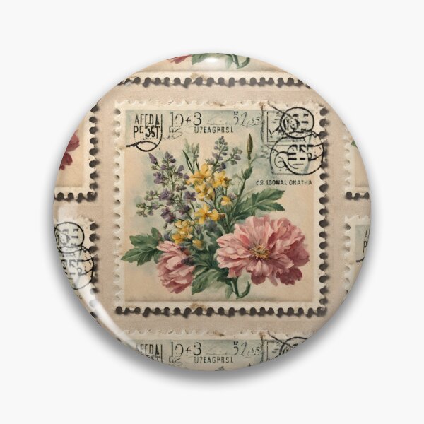 Item preview, Postage Stamp Vintage with Flowers designed and sold by shihaams.