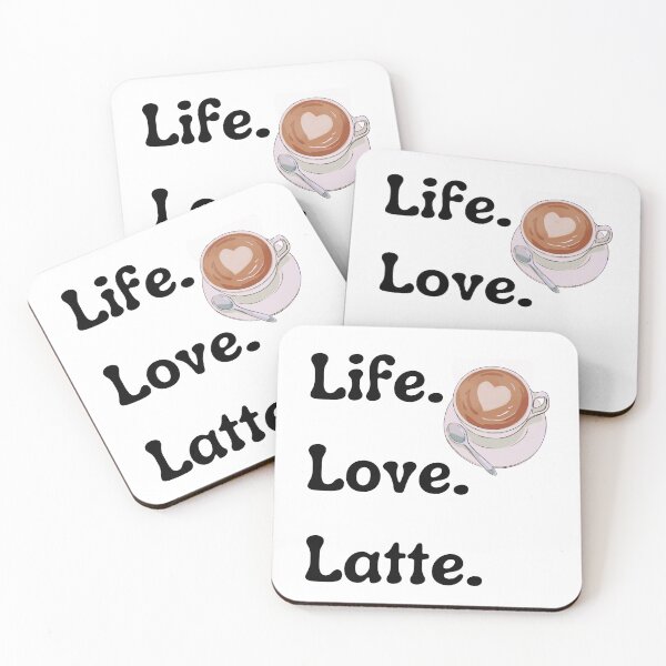 Item preview, Life. Love. Latte. Latte Life: Love Every Sip.  designed and sold by PrintWizardArt.
