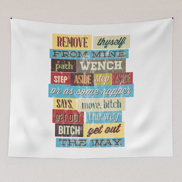 Item preview, GET OUT THE WAY BITCH - WASHED DESIGN designed and sold by Super3.