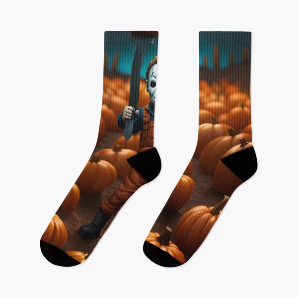 Item preview, An almost cute creepy reference to Mike Myers in the pumpkin patch designed and sold by depthsofthemind.
