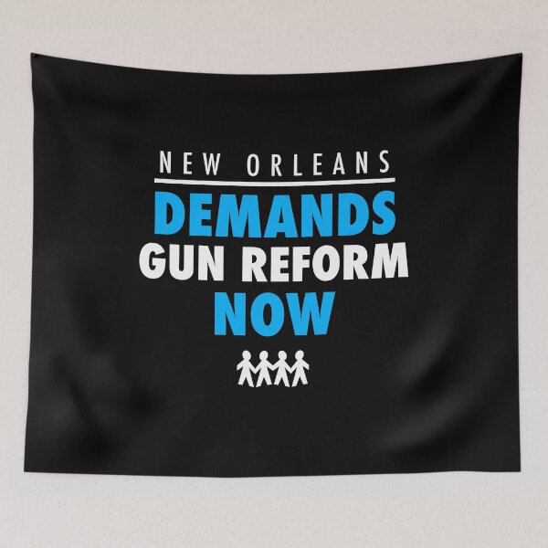 Item preview, NEW ORLEANS DEMAND GUN REFORM - Protest March Shirt for Gun Control designed and sold by brizodesign.