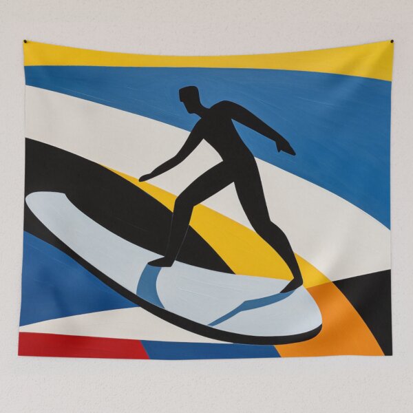 Item preview, Summer Surf De Stijl Mondrian Inspired designed and sold by Anniko Art Studio.