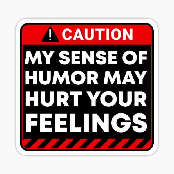 Item preview, Funny Sarcastic Adult Dark Humor Warning Feelings Quote designed and sold by aymanehammi.