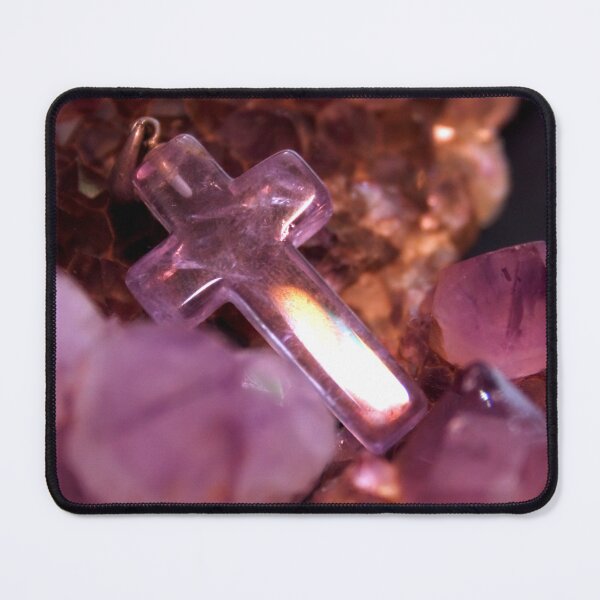 Item preview, Amethyst cross designed and sold by Lee's Place.