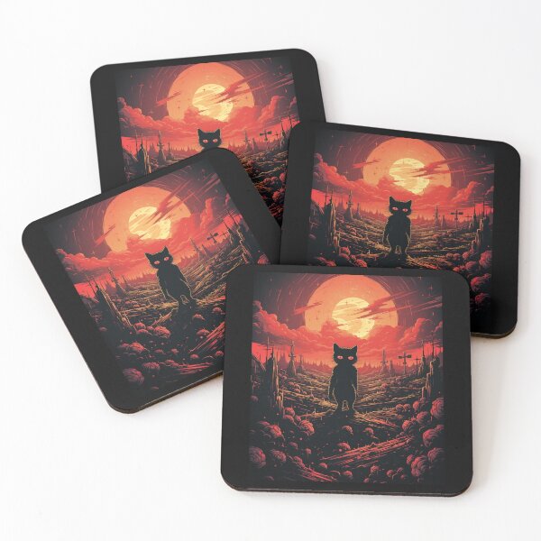 Item preview, dark cat in the distance designed and sold by HarriPaloma.